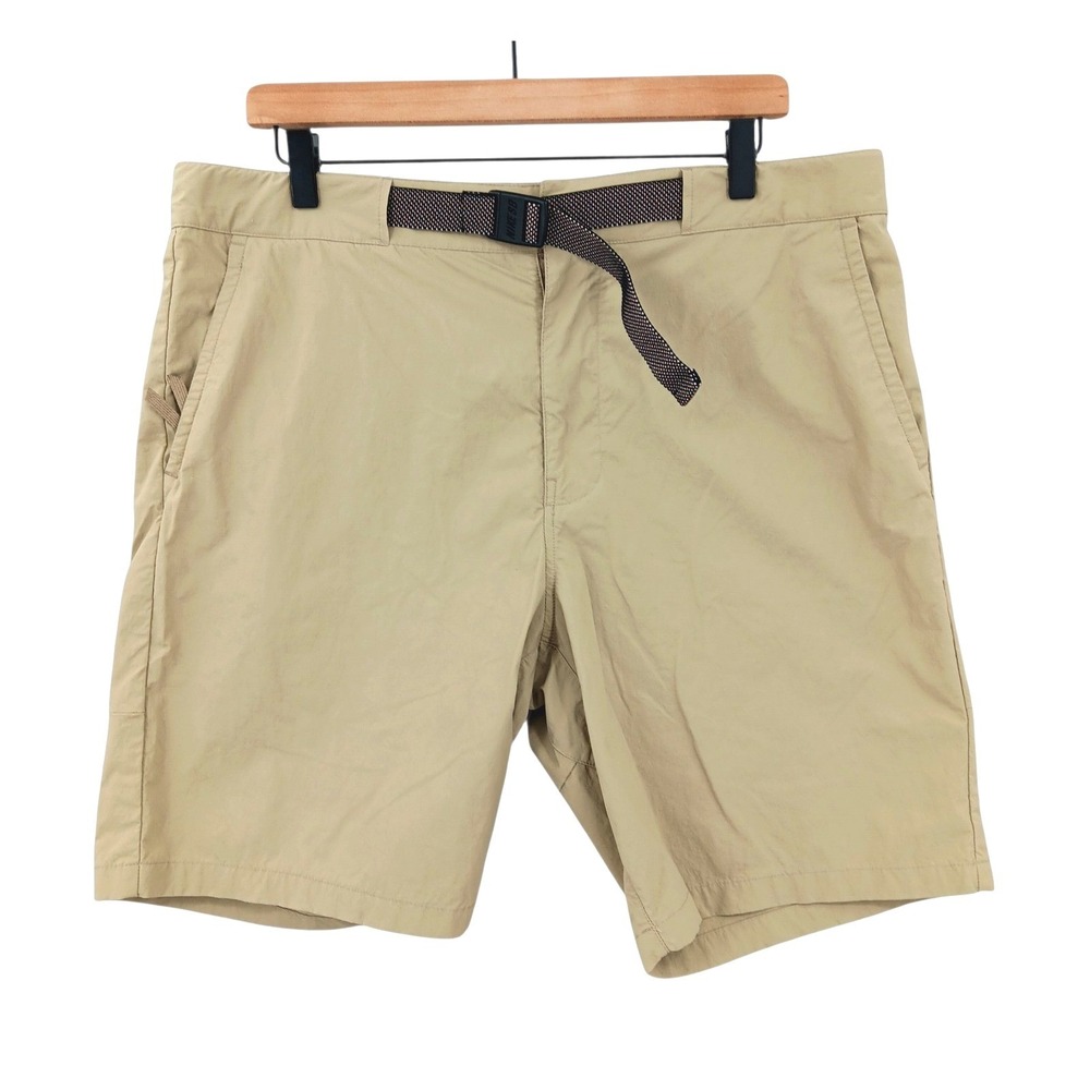Nike‎ SB Skateboarding Shorts Mens 34 Tan Belted Nylon Spandex Skate Gorpcore
